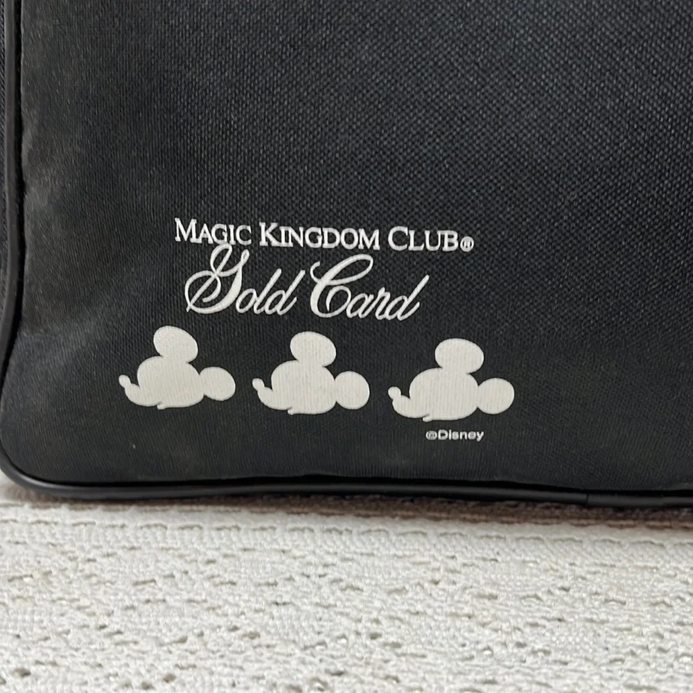 Disney Magic Kingdom Club Gold Card CanvasTote/ Laptop bag- Black